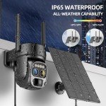 Hawkray Solar Dual-Lens Outdoor Security Camera