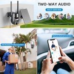 Hawkray Solar Dual-Lens Outdoor Security Camera