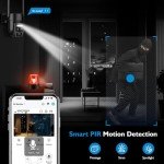 Hawkray Solar Dual-Lens Outdoor Security Camera