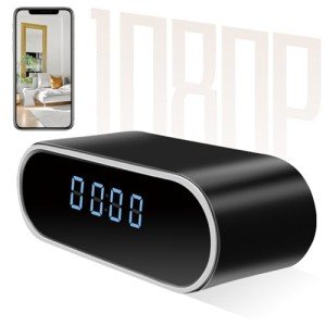 HD 1080P WiFi Alarm Clock Camera with Night Vision