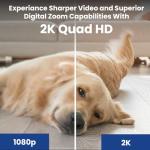 Lorex 2K Indoor WiFi Security Camera with 2-Way Talk