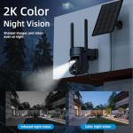 Hawkray Solar Dual-Lens Outdoor Security Camera