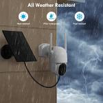 Poyasilon Solar Wireless Security Camera with Spotlight
