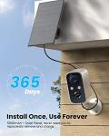 Wireless Outdoor Security Camera with Solar Panel