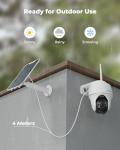 Wireless 5MP Pan Tilt Security Camera with Solar
