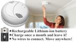 1080P WiFi Smoke Detector Spy Camera with 60-Day Battery