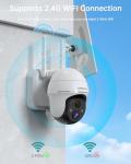 ZUMIMALL 360° Solar Outdoor Security Camera