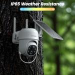 Cinnado 2K Wireless Solar Security Camera 360° View