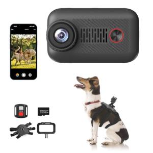 2K Pet Collar Camera with App and SD Card