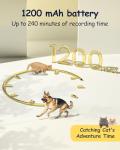 2K Pet Collar Camera with App and SD Card