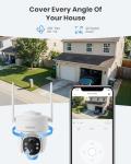 VIZIUUY 3MP Wireless Solar Security Camera with Night Vision