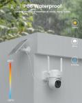 VIZIUUY 3MP Wireless Solar Security Camera with Night Vision