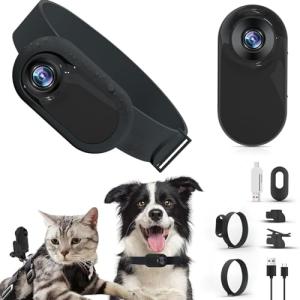 1080P Pet Collar Camera with LCD Screen