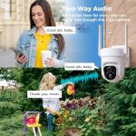 SOVMIKU 2K Wireless Solar Outdoor Security Camera
