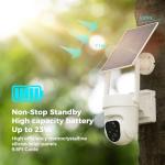 SOVMIKU 2K Wireless Solar Outdoor Security Camera