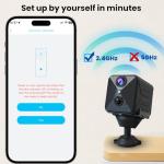 Javiscam 2025 Hidden 4K Mini Spy Camera