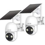 Woolink 2x4 MP Solar Outdoor Security Camera