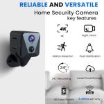 Mini WiFi Spy Camera with 2K HD & Night Vision