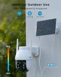 ieGeek 2K Solar Outdoor Security Camera System