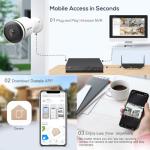 8MP 4K PoE IP Bullet Camera with AI Detection