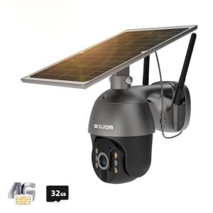S600 Solar Security Camera with 360° View