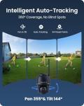 4K Solar Security Camera with 360° Pan Tilt