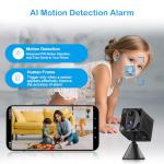 Mini Hidden Spy Camera with WiFi and Alerts