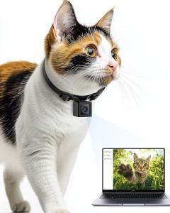 1080P Cat Camera Collar - Cordless & No App