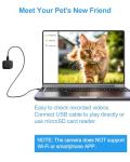 1080P Cat Camera Collar - Cordless & No App