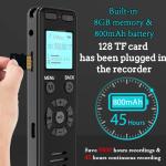 Ultimate Spy Gear: 72GB Voice Activated Recorder