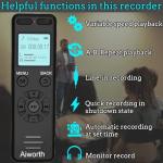 Ultimate Spy Gear: 72GB Voice Activated Recorder
