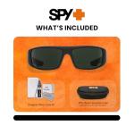 Logan Polarized Rectangular Sunglasses + Accessory Kit