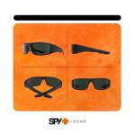 Logan Polarized Rectangular Sunglasses + Accessory Kit