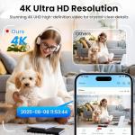 4K Mini Spy Camera with Night Vision & AI Detection