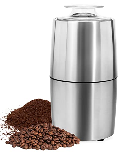 Turimon Electric Coffee Bean Grinder - Stainless Steel