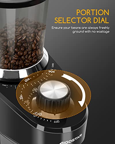 Aigostar Electric Coffee Grinder with Multiple Settings