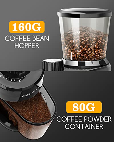 Aigostar Electric Coffee Grinder with Multiple Settings