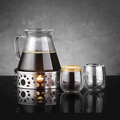 Double Walled Espresso Glass Cups Set