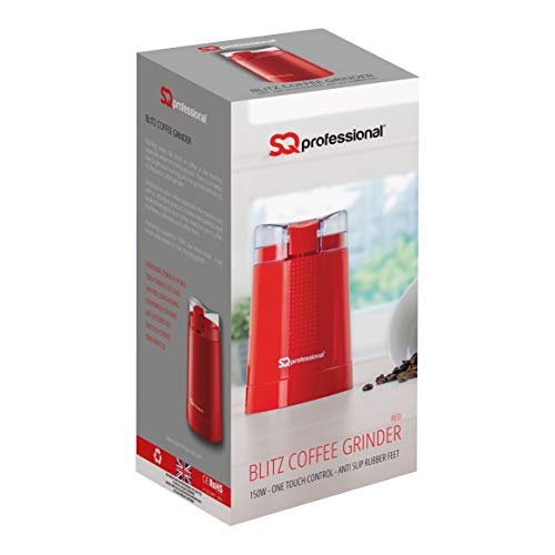 Red One-Touch Coffee & Spice Grinder
