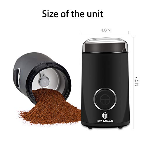 DR MILLS Electric Spice & Coffee Grinder (Black)