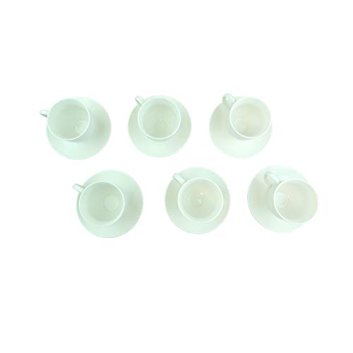 Vedmantra® Ceramic Espresso Cup and Saucer Set - 12Pc