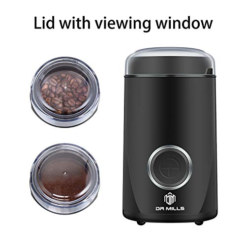 DR MILLS Electric Spice & Coffee Grinder (Black)
