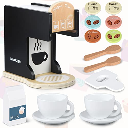 Wooden Espresso Machine Toy for Kids