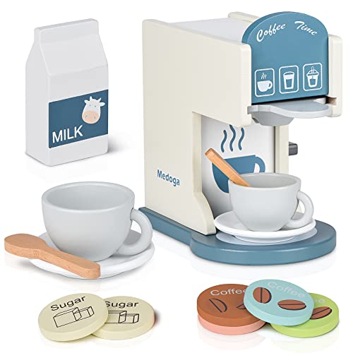 Wooden Espresso Machine Toy for Kids