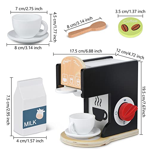 Wooden Espresso Machine Toy for Kids