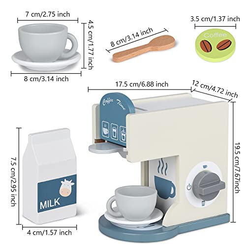 Wooden Espresso Machine Toy for Kids
