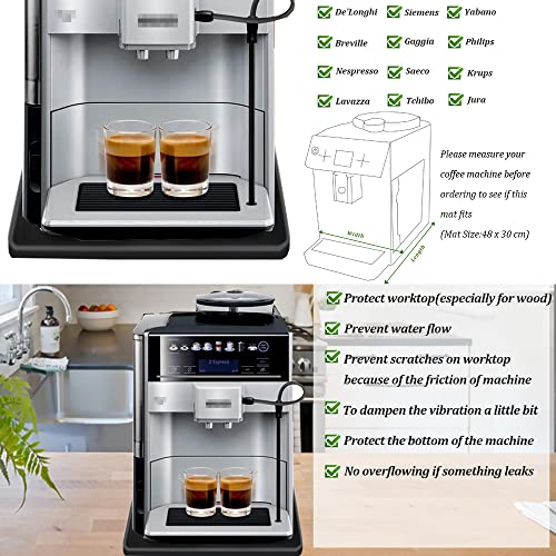 Coffee Machine Silicone Base Mat - Black