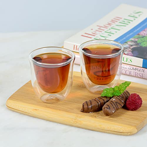 4 Pack Double Wall Espresso/Glass Coffee Cups