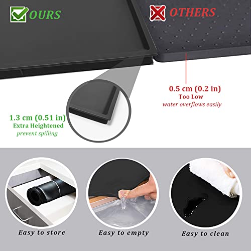 Coffee Machine Silicone Base Mat - Black