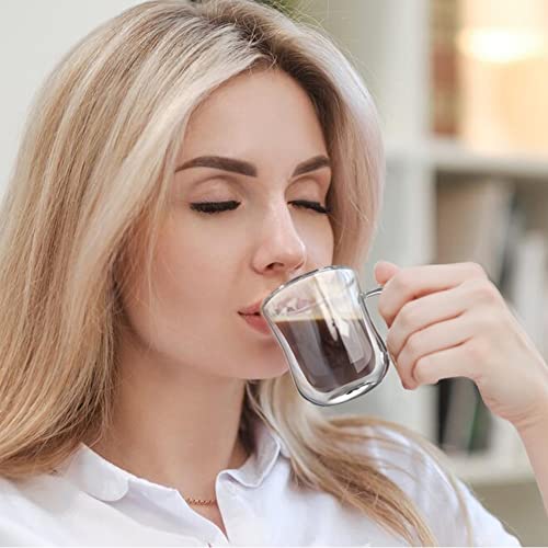 Set of 2 ecooe Double Walled Glass Cups